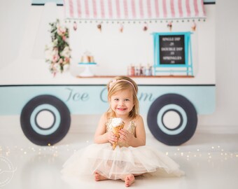 We All Scream For Ice Cream - Poly Paper - Photography Backdrop