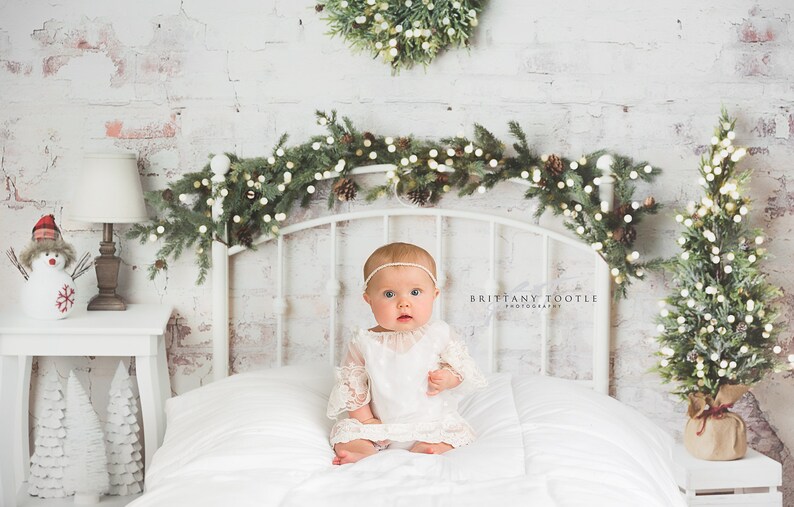 Cozy Festive Headboard Photography Backdrop Christmas Etsy