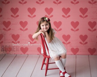 Hearts Alive -Poly Paper- Photography Backdrop