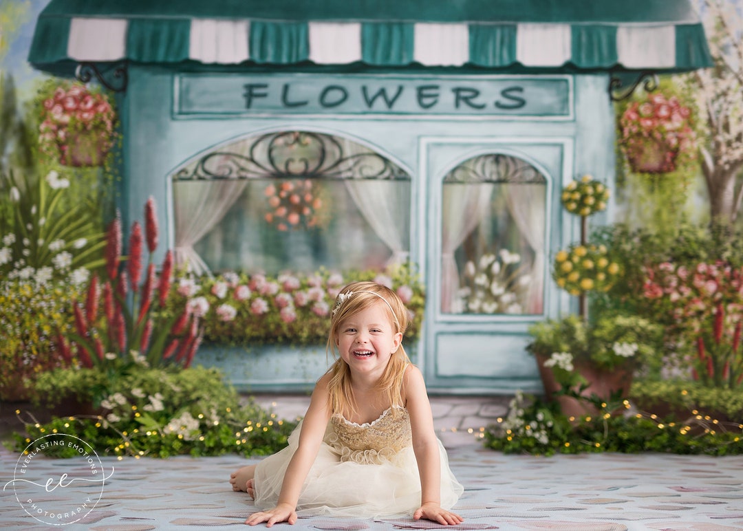 Best Little Flower Shop Poly Paper Photography Backdrop Etsy