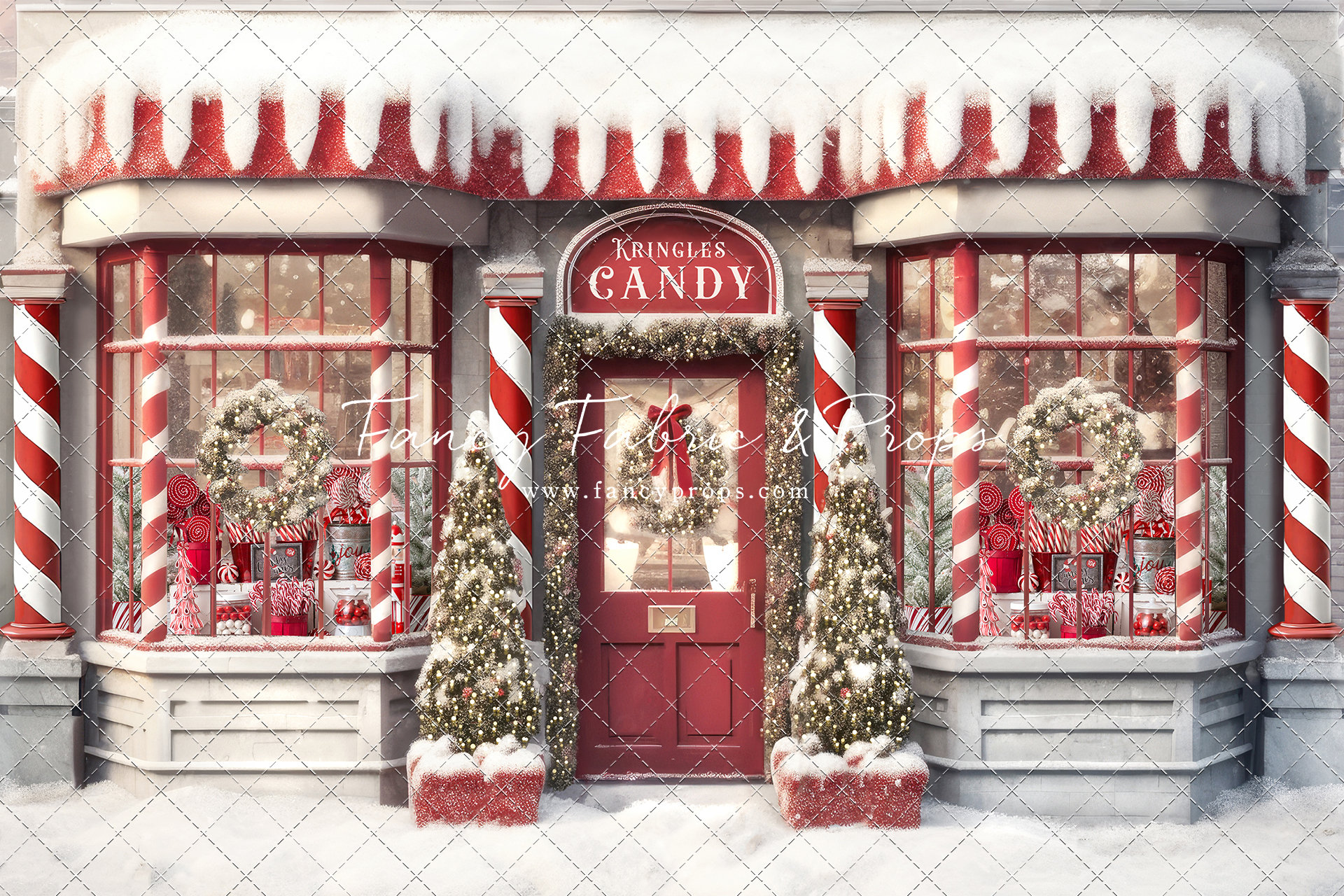 Kringles Candy Store Wrinkle Free Fabric Photography Backdrop - Etsy