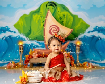 Moana Cake Smash Etsy Moana Cake Smash Etsy