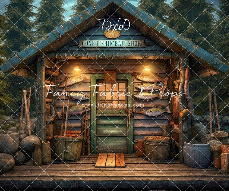 Gone Fishin' Bait Shop - Water Version With Sweep Option -photography ...