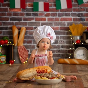 Viva l&#39;Italia - Photography Printed Backdrop- Fabric Backdrop- Polypaper Backdrop- Pizza- Mama Mia- Italian