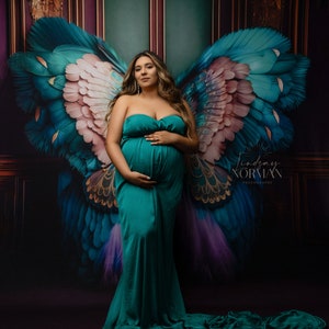 Kailee - Photography Printed Backdrop- Fabric Backdrop- Polypaper Backdrop- Butterfly- Wings- Fine Art