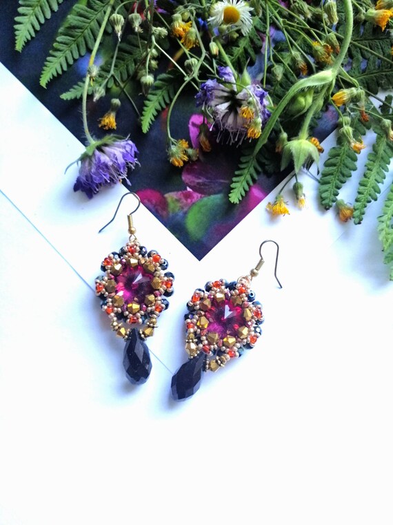 Boho Earrings Black Chandelier Fashion - Black Chandelier Earrings Fashion Boho Earrings Black Chandelier Fashion - Black Chandelier Earrings Fashion