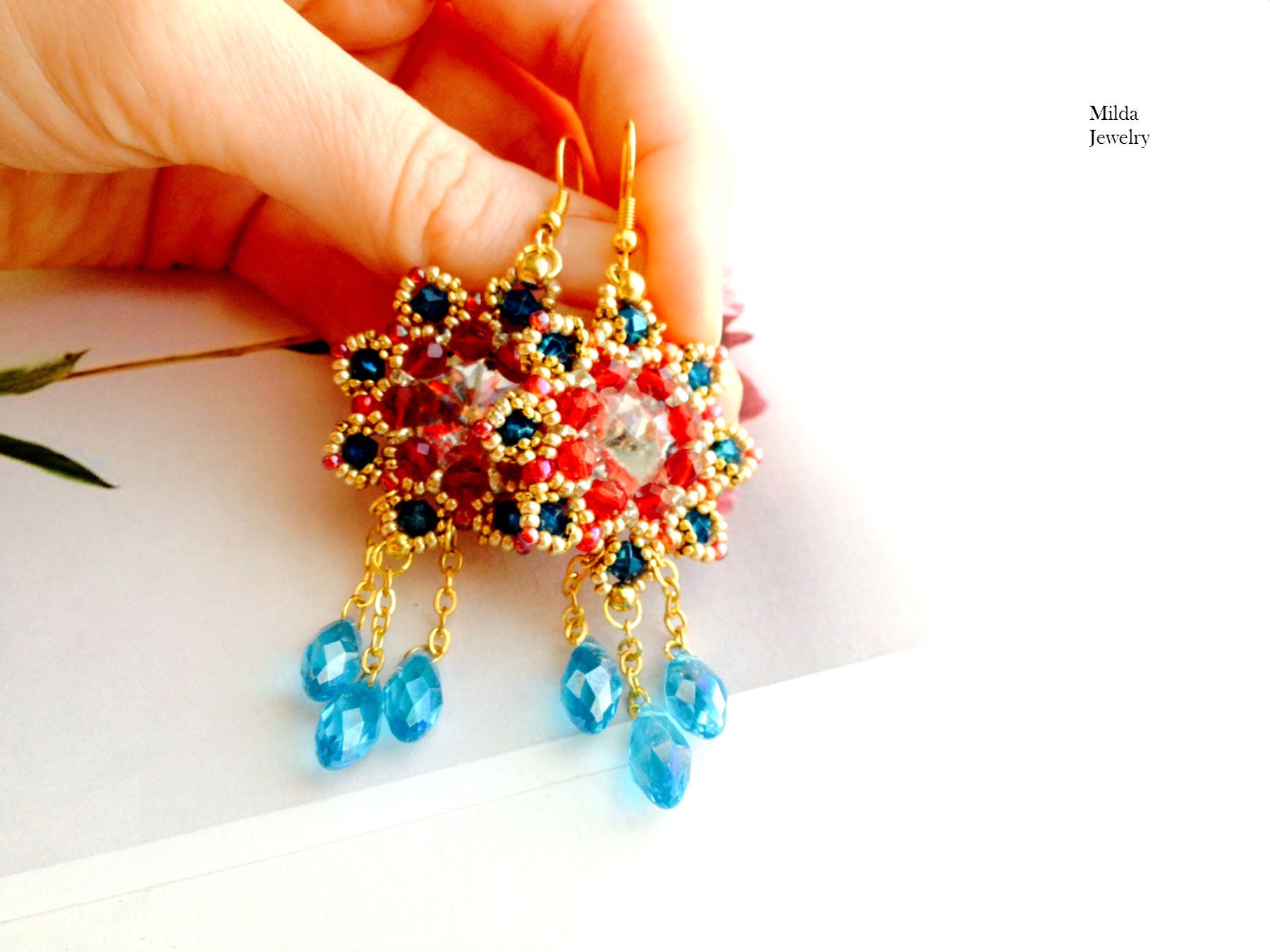 Jessie Cluster Bead Earrings main image 1