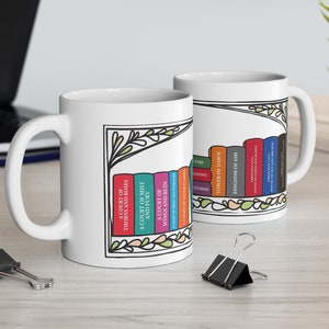 Sarah J Maas mug, Sarah J Maas books, ACOTAR mug, Throne of Glass mug, Crescent City mug, ACOTAR, Throne of Glass, SJM mug