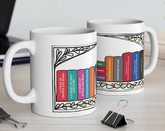 Sarah J Maas mug, Sarah J Maas books, ACOTAR mug, Throne of Glass mug, Crescent City mug, ACOTAR, Throne of Glass, SJM mug