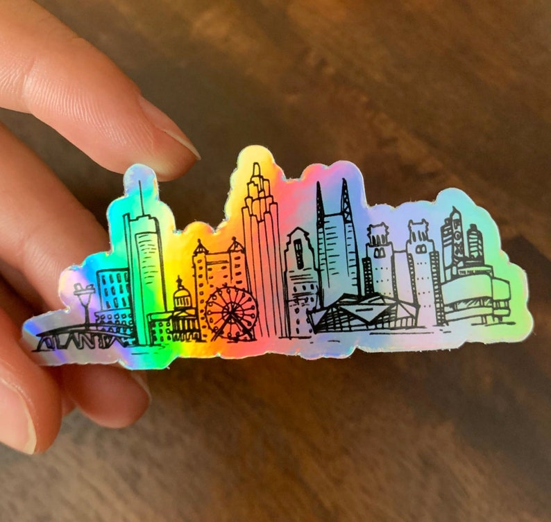 Atlanta Georgia Skyline Sticker ATL Sticker Atlanta GA | Etsy