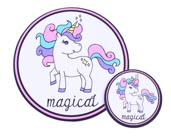 Unicorn Stickers & Magnets - 2 inch and 4 inch Magical Unicorn Gift