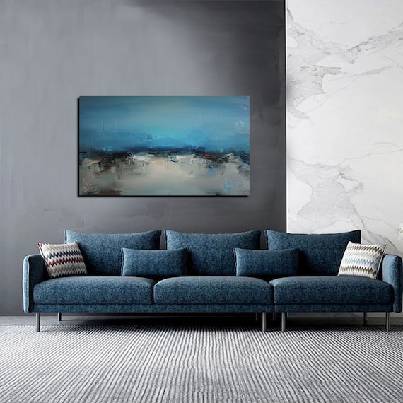 quadro per soggiorno astratto con cornice oro 120x70 