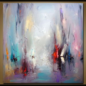 Large Abstract Art, Large Wall Art, Large Oil Painting, Seascape Abstract Art, Oil Painting Original, Contemporary Art, Office Wall Decor