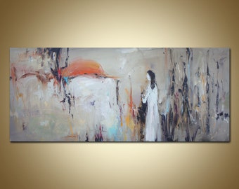 Abstract Canvas Art Large Artwork Painting On Canvas Of Women Oil Painting Abstract Original Living Room Wall Art Modern Artwork Textured