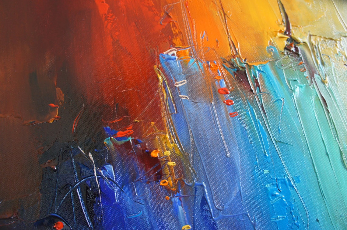 Abstract Art Original Art Oil Painting Abstract Abstract Etsy