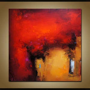 Large Abstract Wall Painting, Canvas Painting, Textured Painting, Impasto Landscape ,Palette Knife, Original Artwork, Abstract Canvas Art