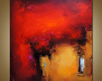 Large Abstract Wall Painting, Canvas Painting, Textured Painting, Impasto Landscape ,Palette Knife, Original Artwork, Abstract Canvas Art