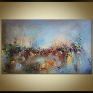 Landscape Oil Painting, Floral Art, Original Art, Large Canvas Art, Oil Painting Abstract, Canvas Art, Rustic Wall Decor, Large Oil Painting