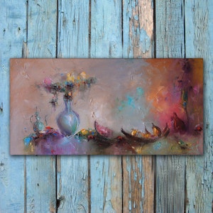 Oil painting Original, Still Life, Canvas Painting, Palette knife, Abstract Canvas Art, Kitchen Wall Art, Original Artwork, Oil Painting