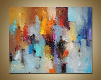 Abstract Oil Painting, Original Art, Urban art,  Canvas Painting, Modern Art, Contemporary Art, Abstract Art, Canvas Wall Decor, Home Decor