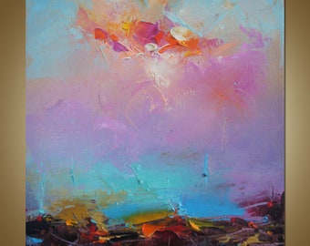 Abstrakte Malerei, Leinwandbild, Ölgemälde, Leinwandgemälde, abstrakte Kunst, Meereslandschaft Auf Leinwand, Zeitgenössische Kunst, Original Kunst