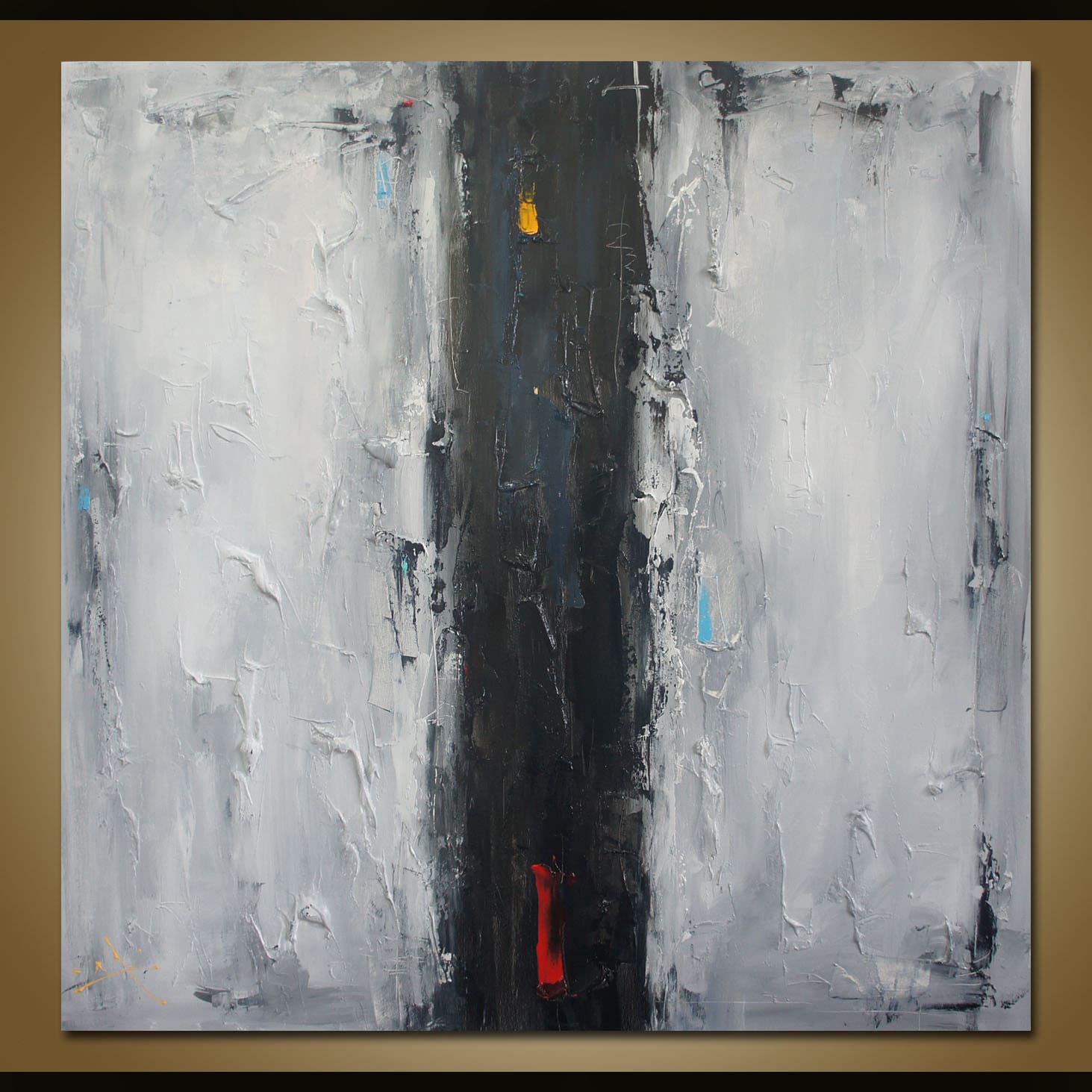 Black and White Oil Painting Large Abstract Painting on Canvas Acrylic ...