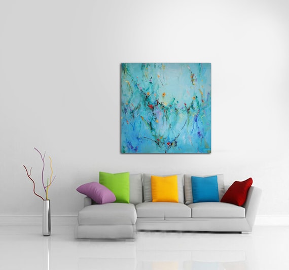 Teal artwork cheap