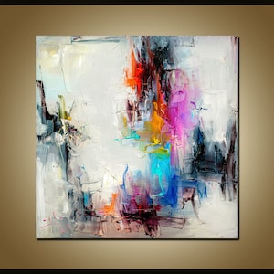 Abstract painting print light pink and beige , Extra large wall art print, Minimalist Canvas decor for living room, Large abstract canvas