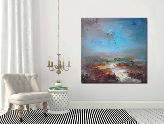 Landscape Art Canvas Print Sky and Sea Print Wall Art - Etsy