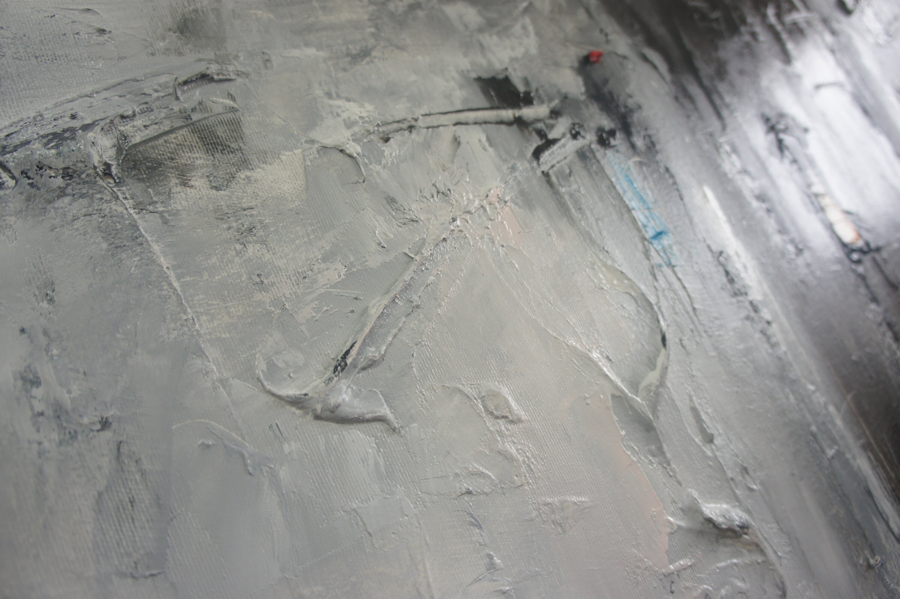 Black and White Oil Painting Large Abstract Painting on Canvas Etsy