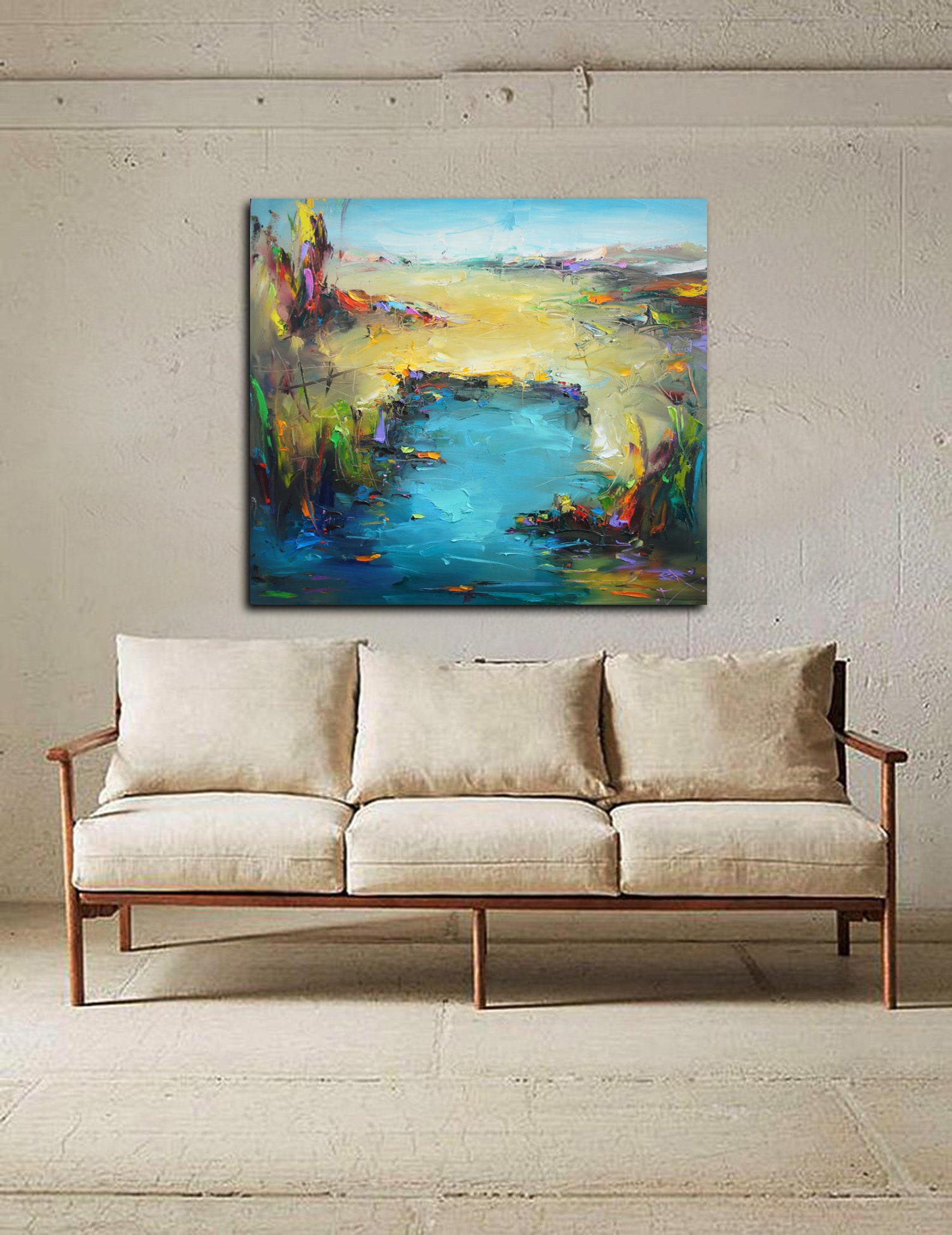 Landscape Oil Painting, Original Artwork, Large Canvas Art Oil Painting ...