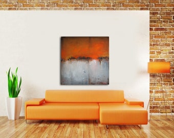 Original Large Abstract Art, Minimalist Abstract Art, Large Oil Painting, Landscape Abstract Art, Oil Painting Original, Contemporary Art