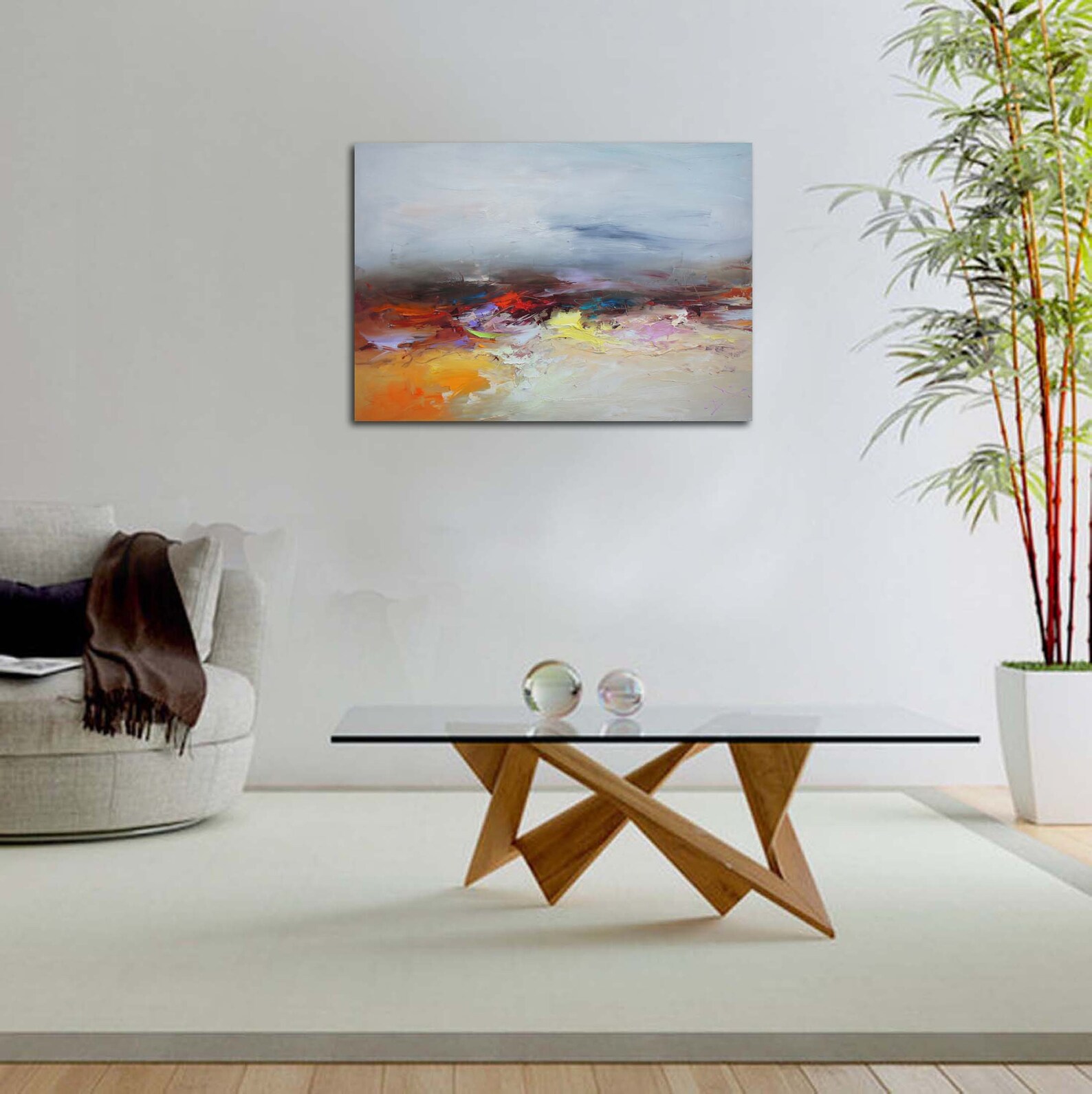 Original Oil Painting Landscape Canvas Art Large Oil Etsy