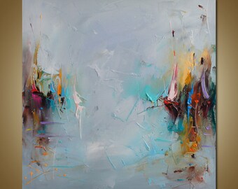 Abstract Painting, Canvas Art, Oil Painting, Abstract Canvas Painting, Seascape Painting, Modern Painting, Original Abstract Painting
