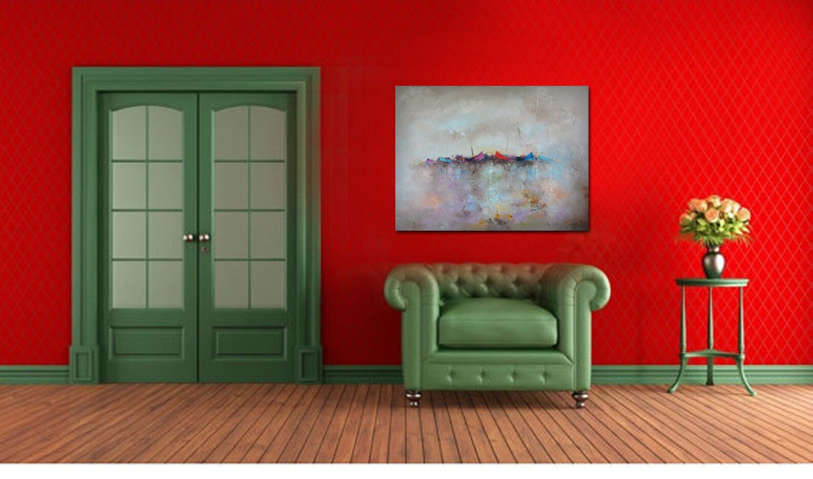 Abstract Wall Painting Canvas Painting Textured Painting Etsy