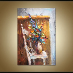 Original Oil Painting, Oil Painting Abstract, Canvas Painting, Original Artwork, Kitchen Wall Decor, Kitchen Wall Art, Still Life Painting