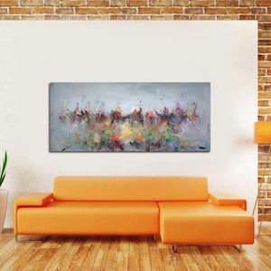 Large Grey Abstract Painting,Modern Abstract Painting,Oil Hand Painting,Office Wall Art,Original Abstract,Textured Art,Living Room Painting