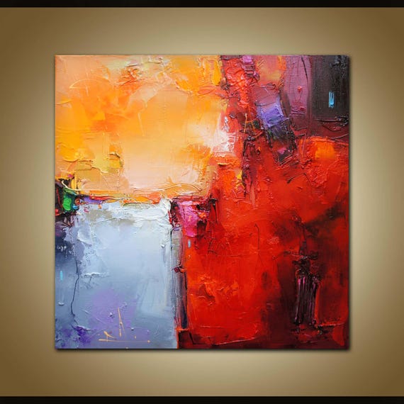 Quadro Astratto Massimalista – Tela Incorniciata 24x48 Con Pittura A Olio, Decorazione Moderna Per Cucina O Ufficio, Bianco