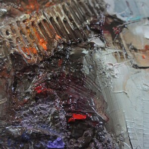 Image showcasing Heavy Textured Abstract Art, Canvas Wall Decor Contemporary Art Oil ...