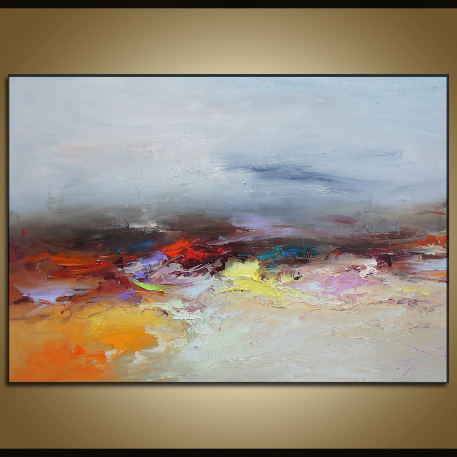 Original Oil Painting Landscape Canvas Art Large Oil Etsy