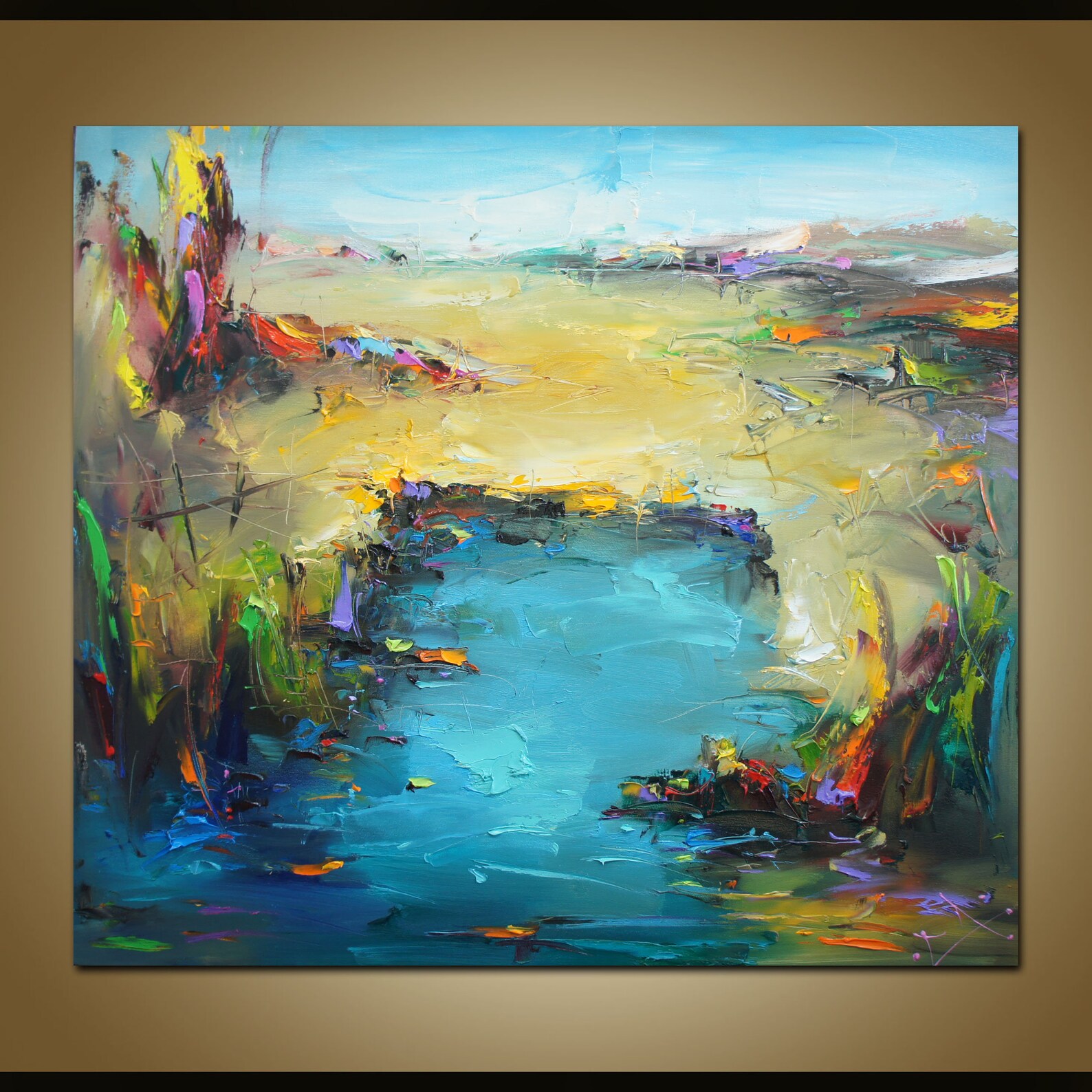 Landscape Oil Painting, Original Artwork, Large Canvas Art Oil Painting ...