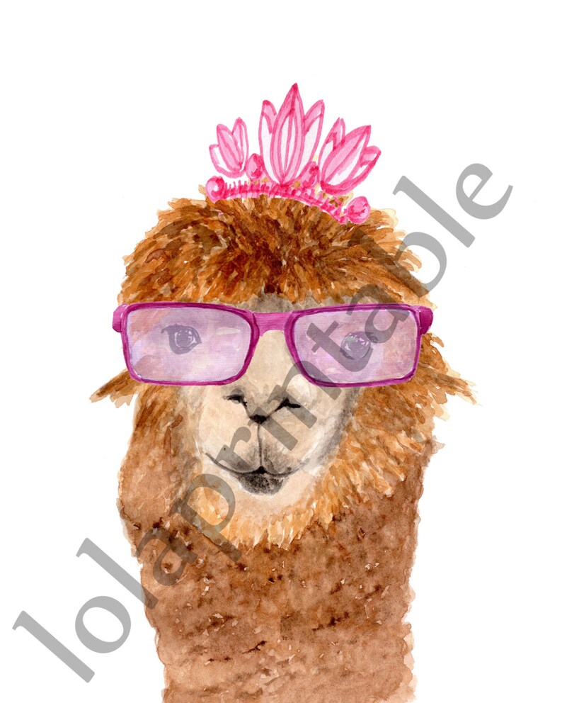 Watercolor animal prints FUNNY ANIMAL PRINTS Etsy