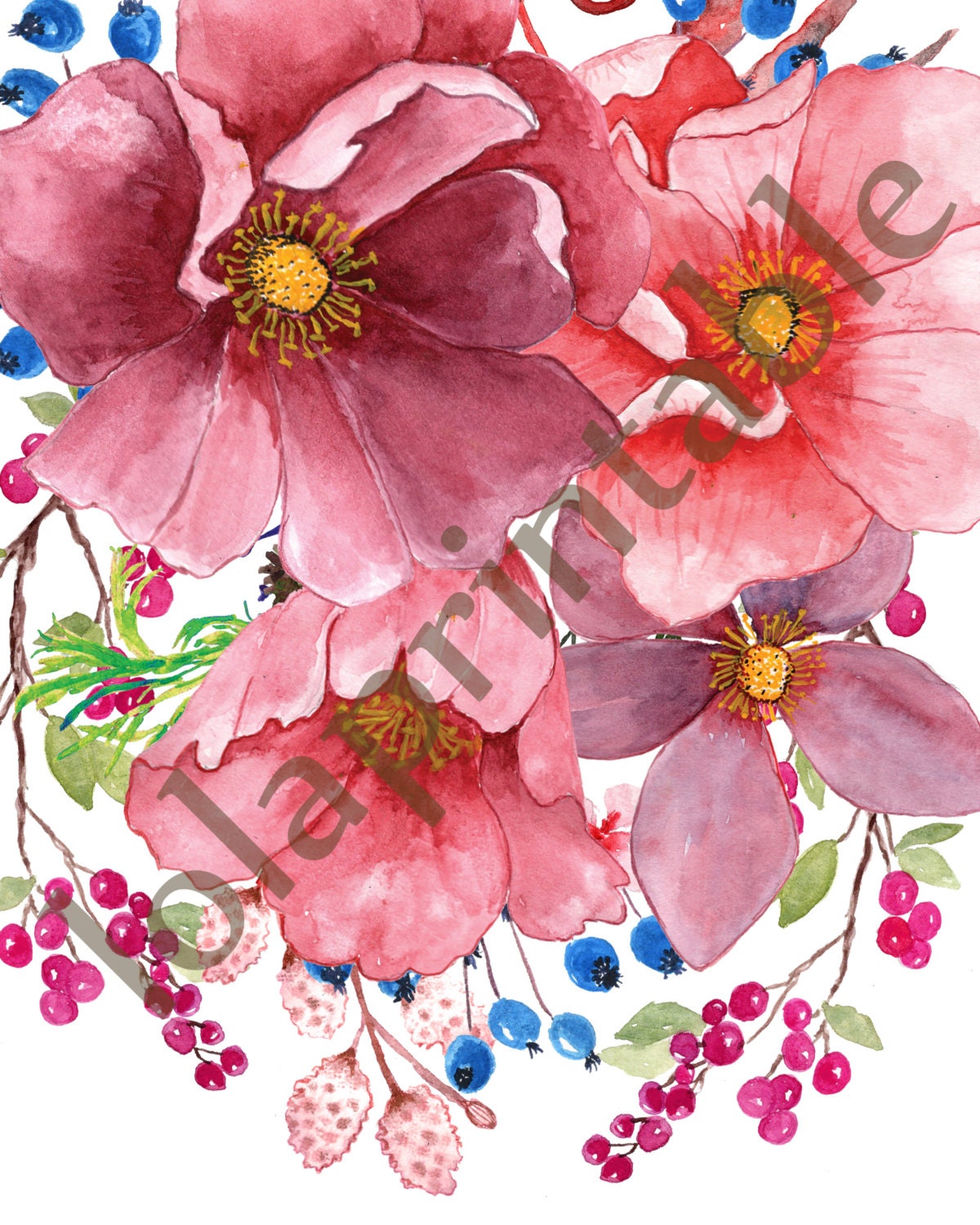 Flores impresiones digitales: Impresión de arte - Etsy México Flores impresiones digitales: Impresión de arte - Etsy México