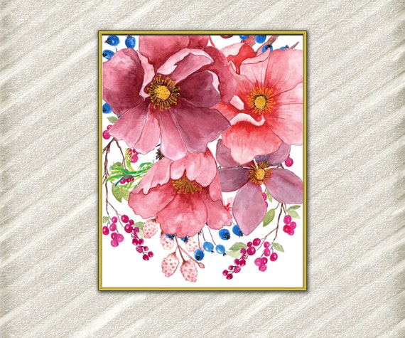 Flores impresiones digitales: Impresión de arte - Etsy México Flores impresiones digitales: Impresión de arte - Etsy México