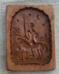 Gingerbread Don Quixote Wood cookie mold gingerbread springerle speculaas kashigata mold Handmade carved wood pear tree