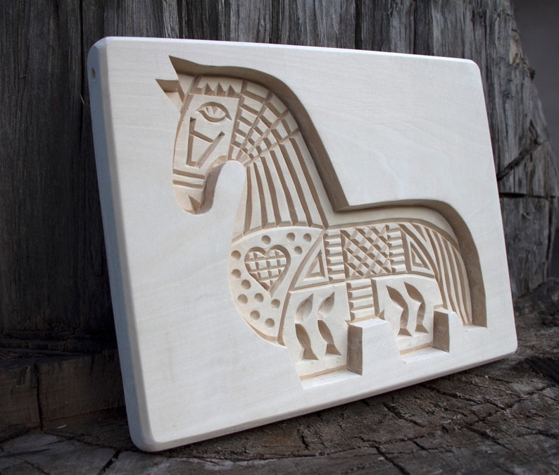 Big Horse Cookie mold gingerbread springerle speculaas Etsy