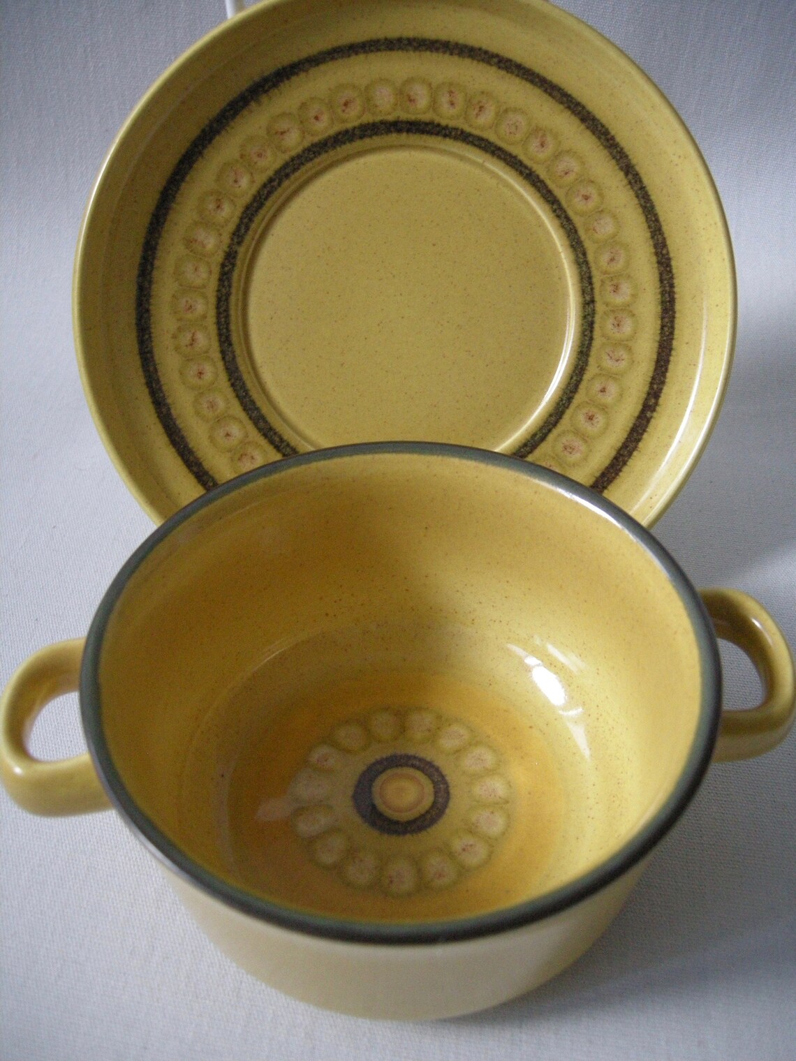 Design Soup Bowl and Plate Stoneware. Franciscan Etsy