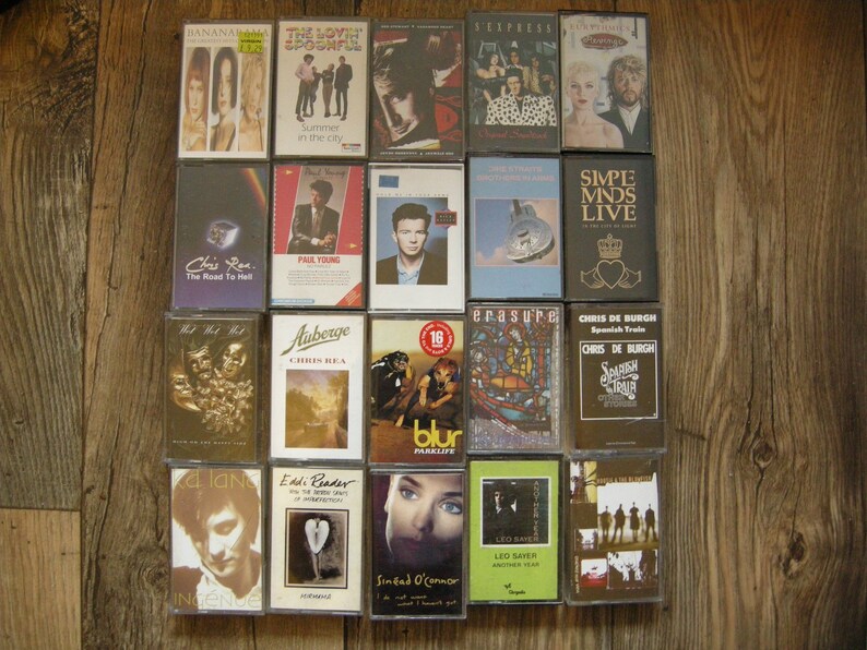 Various Vintage Cassette Tapes Etsy UK