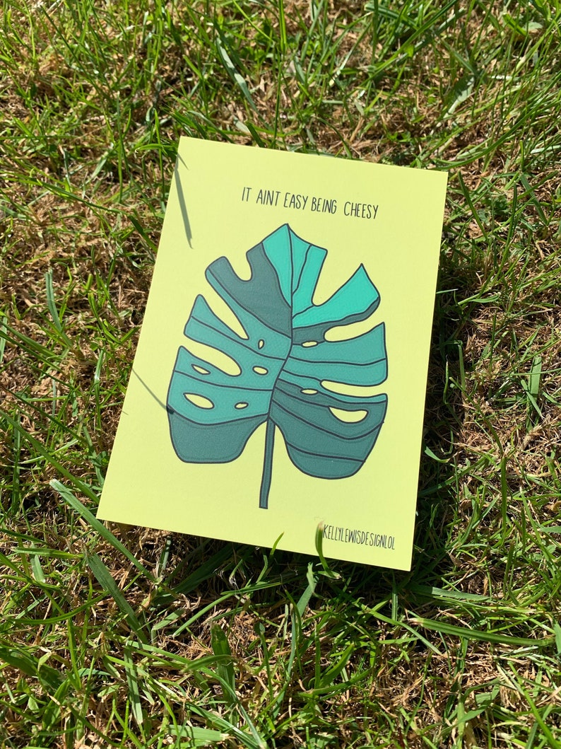 It Aint Easy Being Cheesy Print Etsy