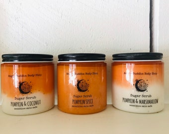 Fall Sugar Scrub with Bamboo Spoon, 8oz